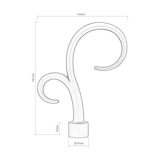 Finial Emily right 19mm - Image 2